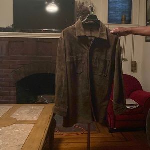 Men’s suade  button down Joseph and Lyman shirt